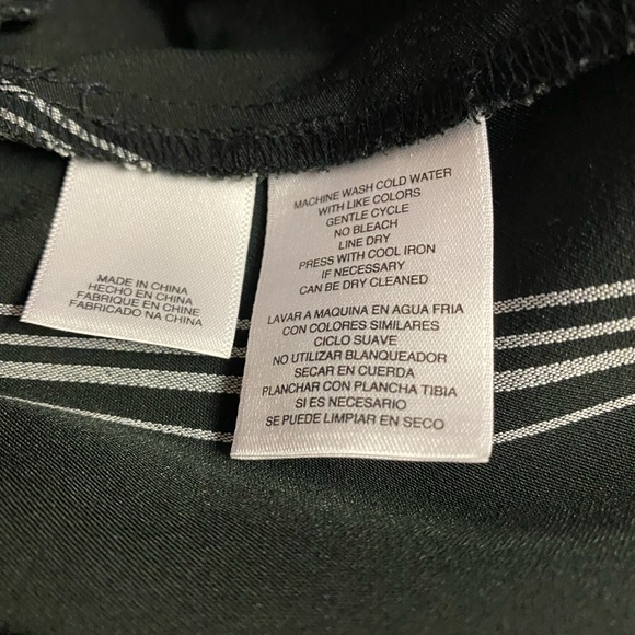 ❤️Rachel Roy Pinstripe Sleeveless Below Knee Fall Summer Office Night Out Dress - Picture 12 of 13